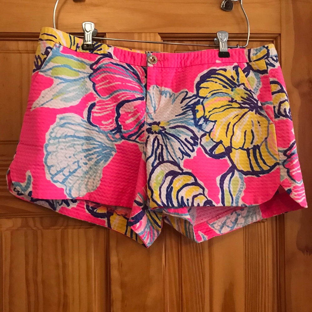 Lilly Pulitzer Pink Floral Women Shorts